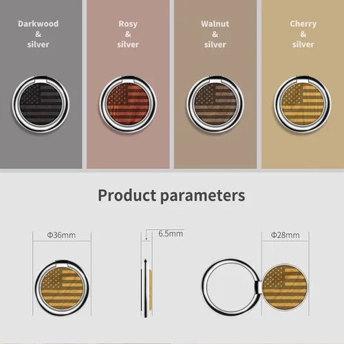 Vista 4 de Carveit Soporte de madera para teléfono celular, soporte de agarre para teléfono, compatible con Galaxy S24 Ultra S23 iPhone 16 Pro Max 13 14 15