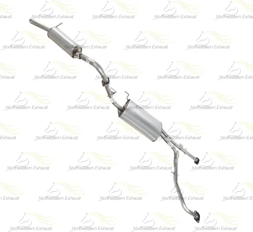 Vista 4 de Northeastern Exhaust Conjunto de silenciador central de acero inoxidable y kit de silenciador trasero compatible con Infiniti QX4 2001-2003