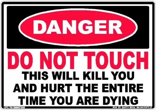 Vista 8 de Pegatina Danger Do Not Touch This Kills Safety Decal Unlimited Advertencia eléctrica Hecho en Texas 3.5 x 5