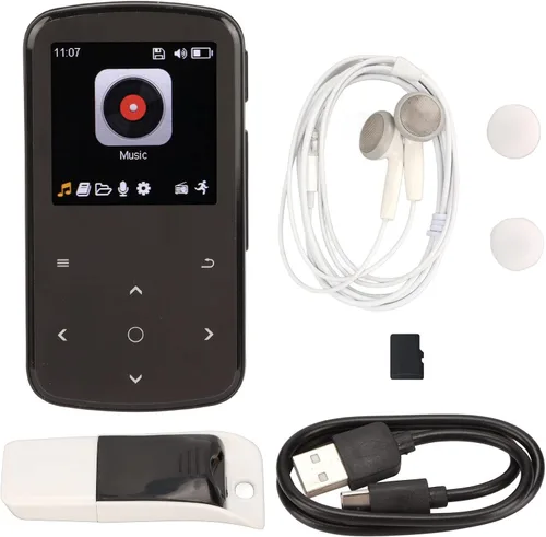 Vista 6 de M9 Sports Reproductor de MP3 HiFi Sonido sin pérdidas Control táctil inteligente Mini Clip trasero Reproductor de MP3 para entusiastas del fitness