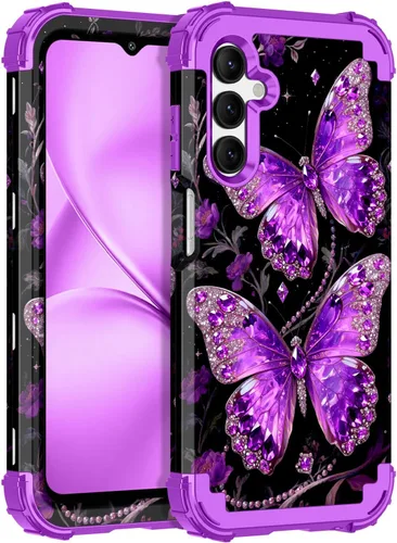 Vista 8 de LONTECT Funda para Galaxy S26 5G a prueba de golpes, 3 en 1, resistente y resistente, policarbonato duro+híbrida suave resistente de alto impacto