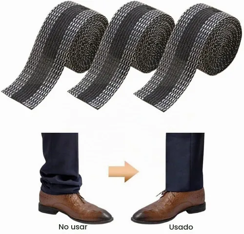 Vista 2 de Tiras Modificadoras para Bordes de Pantalones, Tiras Termoadhesivas para Acortar Bordes de Pantalones, Pasta Autoadhesiva para Dobladillo