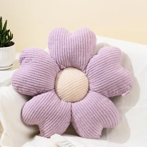 Vista 7 de Sioloc Almohada Decorativa de Flores, Lindo Cojín de Asiento de Suelo con Margaritas, Almohadas Decorativas Divertidas y Estéticas para Cama Sofá