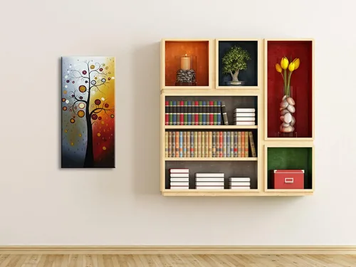 Vista 3 de Wieco Art Pintura al óleo floral grande sobre lienzo, arte de pared listo para colgar para sala de estar, dormitorio, decoración del hogar, moderno