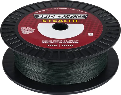Vista 20 de Spiderwire Stealth Braid 3000 Yardas