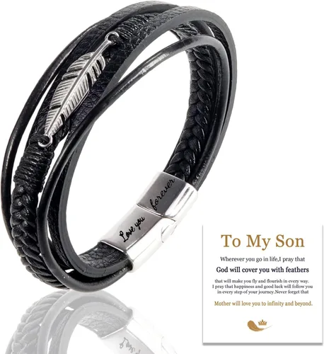 Vista 49 de Pulsera de cuero para hombre (mahua/matikou/yuanquan/8 Infinity)