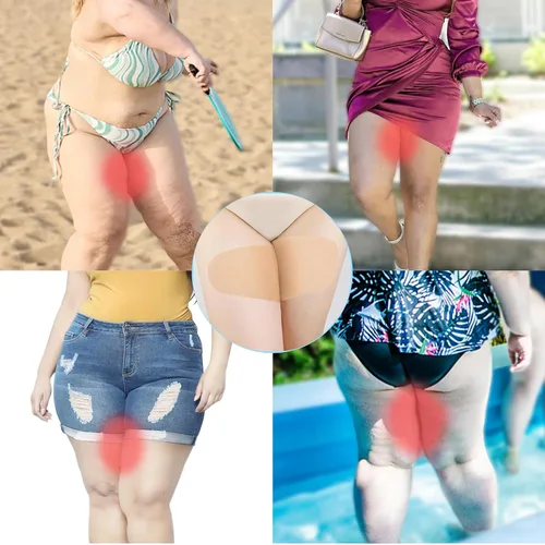 Vista 6 de Cinta de levantamiento de muslos, parche de fricción para prevención interior de muslos, cinta antirozaduras para la piel del muslo, parche adhesivo