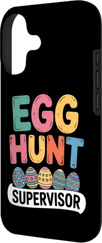 Vista 2 de Egg Hunt Supervisor Funny Easter Case for iPhone 17