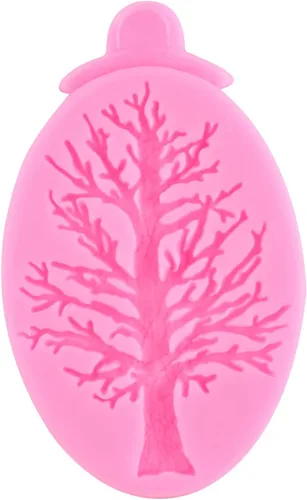 Vista 5 de ZiXiang Molde de silicona para pastel de árbol de Navidad, fiesta de cumpleaños, bricolaje, decoración de pasteles, decoración de cupcakes, arcilla
