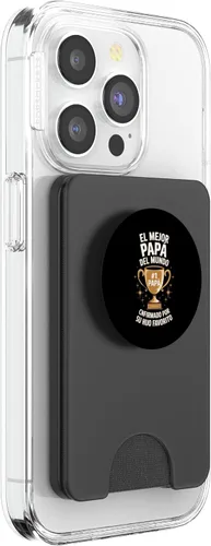 Vista 4 de El Mejor Papa Del Mundo PopSockets PopWallet for MagSafe