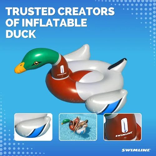 Vista 6 de SWIMLINE Original Giant Inflatable Pool Float Floatie Ride-On