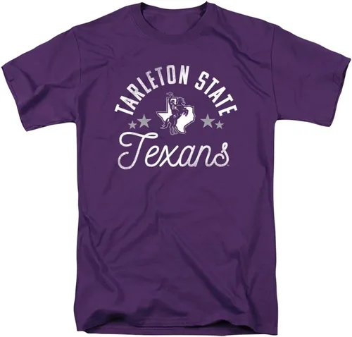 Vista 163 de Collegiate Distressed Mascot Unisex Adult T Shirt Collection 3 Universidad de Adelphi