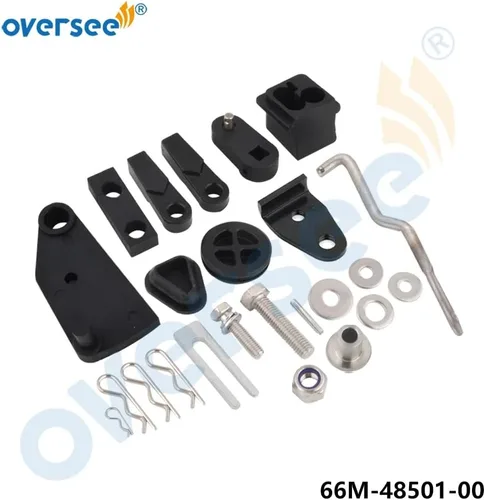 Vista 4 de OVERSEE 66M-48501-00 Kit de control remoto para Yamaha fuera de borda F9.9 F15 Parsun Hidea SeaPro HDX F15 F20
