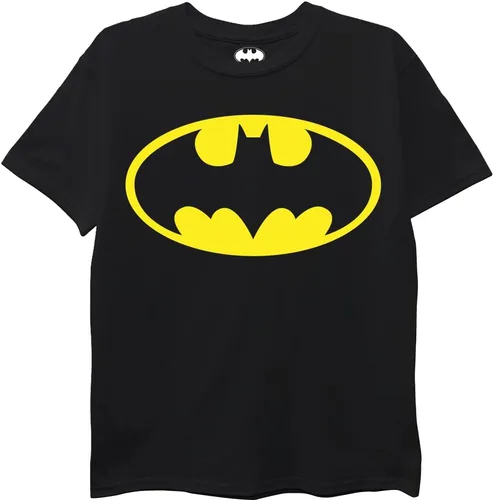 Vista 2 de DC Comics Paquete de 3 camisetas con logotipo de Batman y Superman, The Flash para niños