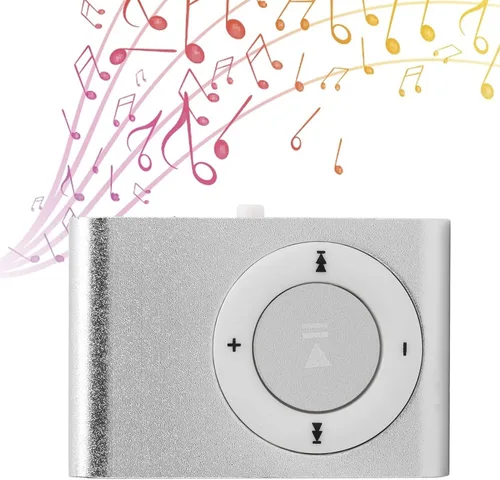 Vista 9 de Mini reproductor de música portátil MP3 Clip trasero Reproductor deportivo con auriculares y cable USB para actividades al aire libre, clip trasero