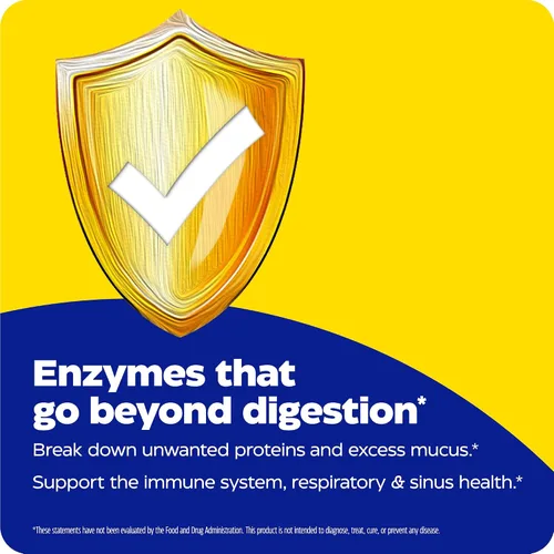 Vista 8 de Enzymedica, Defensa inmunológica, extra fuerza, enzimas proteolíticas para apoyo inmunológico y respiratorio 2X, 90