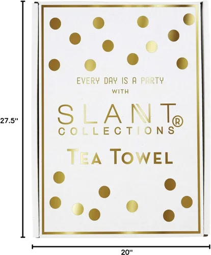 Vista 5 de Creative Brands Slant CollectionsToalla de té, 27.5 x 20 pulgadas, Let's Party