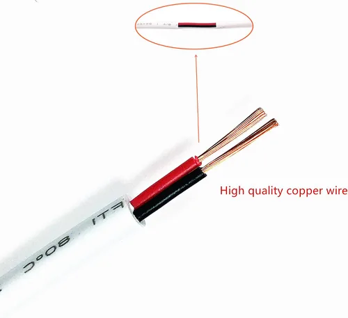 Vista 3 de 2 unids/pack 3m/9.84ft blanco 0.217 in x 0.083 in DC enchufe cable de extensión para adaptador de corriente DC Power 12V 0.217 in x 0.083 in barril
