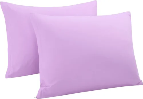 Vista 18 de uxcell Fundas de almohada tejidas de 100% algodón egipcio, fundas de almohada suaves y transpirables con cierre de cremallera, 2 fundas de almohada
