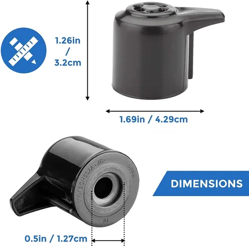 Vista 2 de Piezas de repuesto para olla a presión, mango de liberación de vapor, válvula de vapor para Instant Pot Duo Nova Duo Gourmet de 6 cuartos DUO CRISP