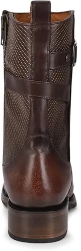 Vista 5 de Cuadra Botas urbanas para hombre en piel bovina con cremallera marrón