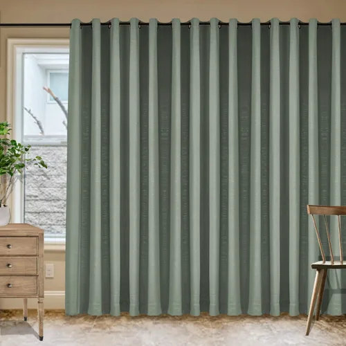 Vista 57 de Frelement Cortinas de lino de lino de bronce con ojales para interiores, tratamiento de ventanas para sala de estar, dormitorio, habitación