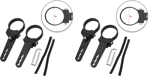 Vista 9 de Wsays Abrazaderas de Barra Antivuelco Lateral Personalizada de 1.75'' para Jaula de Seguridad, Soporte de Montaje de Luz LED Compatible con Ranger