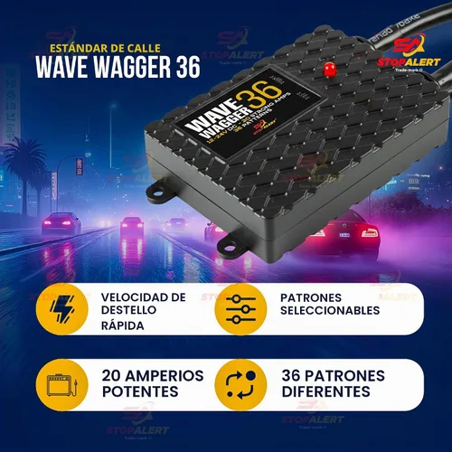Vista 2 de Nuevo Wig Wag de 36 patrones Wave Wagger - Módulo de faros 10 AMPERIOS Kit de relé intermitente electrónico alternante de servicio pesado