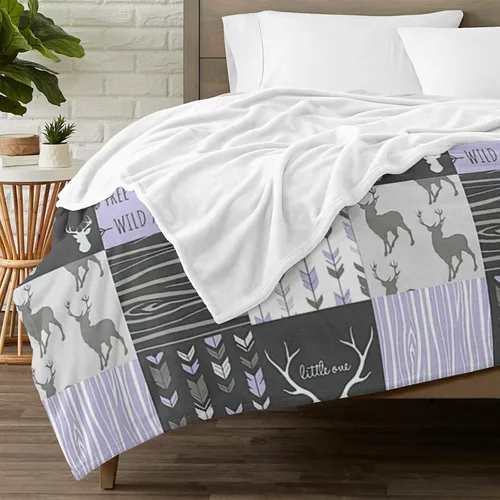 Vista 33 de Woodland - Manta de bebé personalizada para niños, manta de bebé personalizada con nombre Adventure Awaits Stuff recién nacido, regalo de guardería