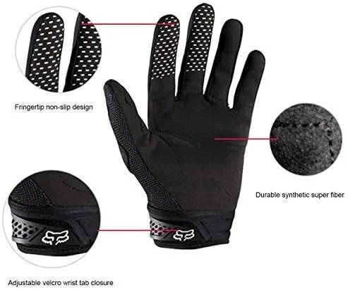 Vista 3 de Moto Guantes de dedo completo Ciclismo Guantes, Bono lápiz capacitivo VAOO Luz Almohadilla de silicona obtener Guantes de equitación Guantes de moto