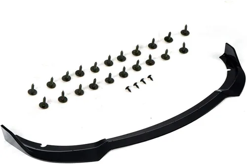 Vista 2 de CHEDA Combinación de parachoques delantero, protector divisor de labio, compatible con Dodge Charger 2015-2020 SRT solo estilo V2, negro brillante