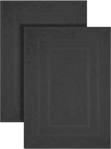 Vista 17 de GOLD TEXTILES Juego de 24 toallas de baño negras de alta absorción, multiusos, secado rápido, para piscina, gimnasio, hotel, spa