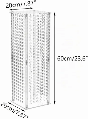 Vista 6 de NUPTIO Soporte de centro de mesa plateado para mesa, estilo torcido, 22.8 Elegante decoración geométrica de mesa de centro de mesa, para boda