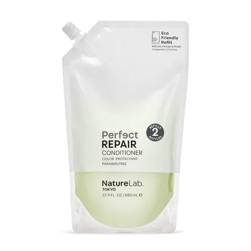 Vista 6 de NatureLab.TOKYO Acondicionador reparador perfecto, acondicionador ligero para cabello dañado y teñido - Penetra las raíces y revitaliza y restaura