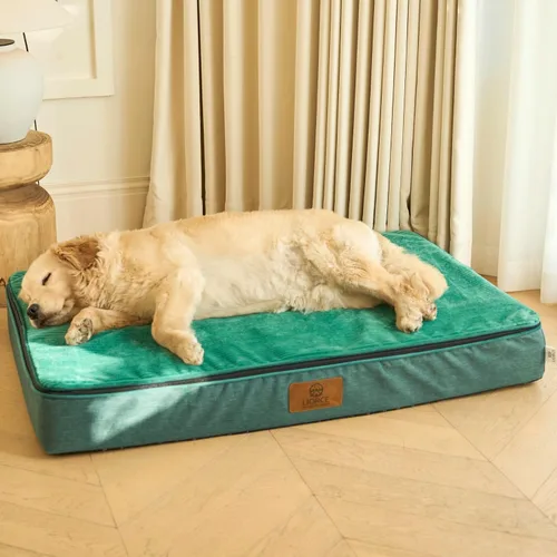 Vista 16 de LIORCE Cama grande para perros de espuma viscoelástica, camas ortopédicas de 4 pulgadas de grosor para perros grandes, cama impermeable para perros