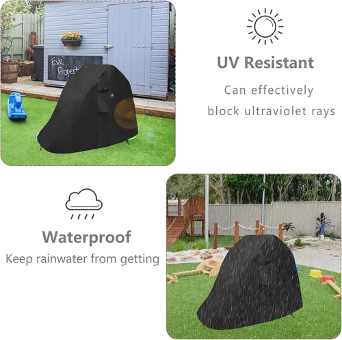 Vista 4 de Funda deslizante para niños pequeños, apta para esconderse y buscar escalador, impermeable, a prueba de polvo, anti-UV, para exteriores, solo funda