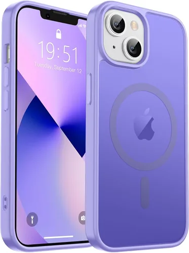 Vista 60 de zapica Funda magnética para iPhone Air, con protector de pantalla de vidrio templado, compatible con MagSafe, translúcida mate, a prueba de golpes