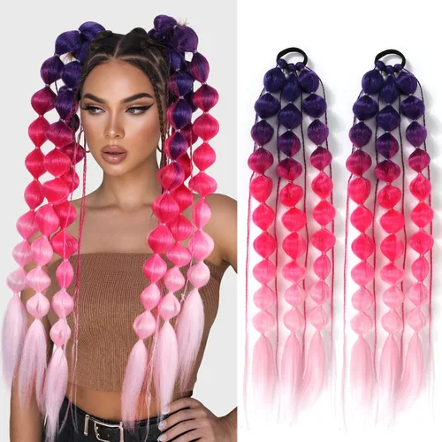Vista 13 de Extensiones de cabello trenzado rubio natural, color rubio miel, trenzado a ganchillo, fibra sintética de alta temperatura para mujeres, 24 27#