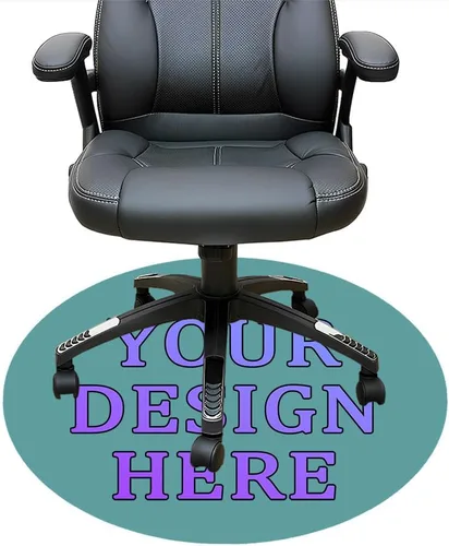 Vista 89 de Tapete redondo personalizado para silla de escritorio de oficina, diseño de tu propio logotipo de foto, texto, alfombrillas circulares
