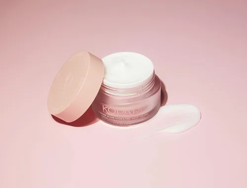 Vista 7 de Kopari Peptide Glow - Crema hidratante facial hidratante Ácido hialurónico, crema ligera de coco vegano para uso diario, piel suave, combate