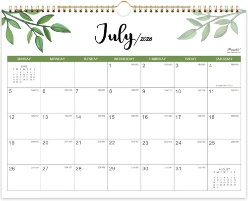Vista 6 de Calendario 2027 – Calendario de pared 2027 con bolsillo, enero de 2027 a diciembre de 2027, calendarios mensuales de 12 x 12 pulgadas para el hogar