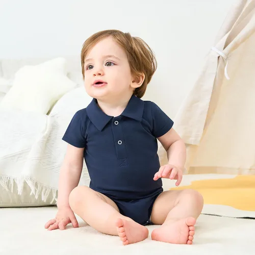Vista 46 de pureborn Mameluco de algodón súper suave para bebés niños y niñas de 0 a 24 meses