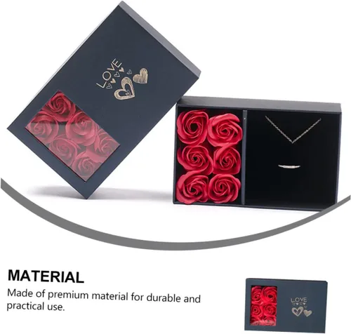Vista 6 de TENDYCOCO 1 Unidades Caja de Embalaje Joyero Joyería de Mano Bolsas Florales Chritmas The Christmas Sto Jewelry Gift Bag Jewelry Holder Flower