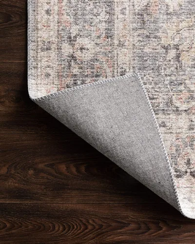 Vista 7 de Loloi Skye Collection SKY-01 - Alfombra de pasillo color gris/albaricoque, 2'-6" x 10'-0