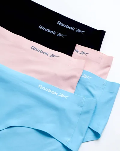 Vista 2 de Reebok Ropa interior para mujer, calzoncillos hipster ligeros y invisibles (paquete de 6)