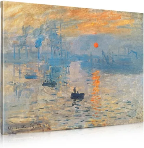 Vista 40 de IPIC - Reproducción artística de los lirios de agua de Claude Monet 1906, impresiones giclée coinciden con el marco dorado clásico, arte de pared