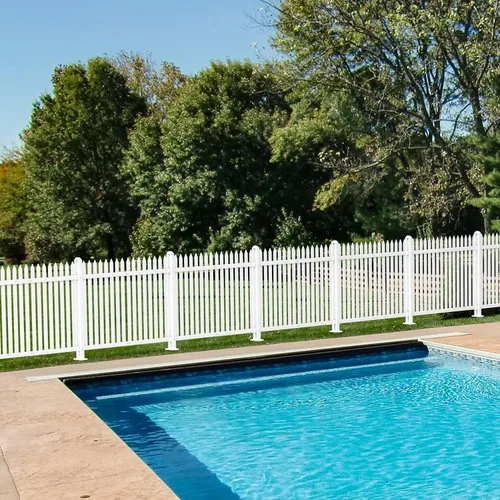 Vista 7 de COARBOR - Postes de PVC de 32.6 pulgadas de alto para valla decorativa de PVC, accesorios para patio, perros, barrera de animales, al aire libre