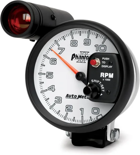 Vista 2 de Auto Meter Tacómetro Shift-Lite 7599 Phantom II 5" 10000 RPM