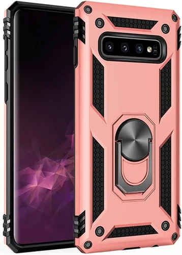 Vista 9 de Funda de grado militar para Samsung Galaxy S10 Plus 360 con anillo giratorio de metal con soporte de soporte magnético integrado para montaje