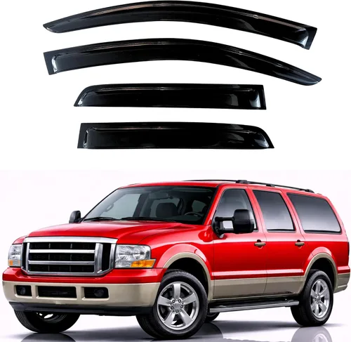 Vista 134 de KPY Protector de lluvia compatible con Ford Bronco 1980-1996, Ford F150 F250 F350, deflectores de ventilación lateral para visera de ventana